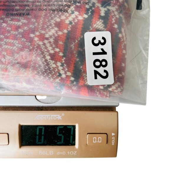 Lucky Brand Womens Long Sleeve Knit Sweater Medium Red & White Pattern - Picture 5 of 5